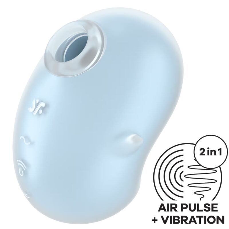 SATISFYER - CUTIE GHOST AUFLEGEVIBRATOR HELLBLAU