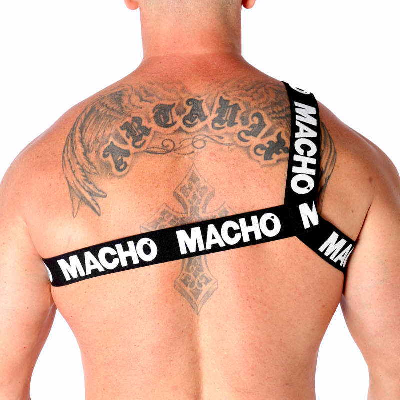 MACHO - RÖMISCHES HARNESS WEISS S/M