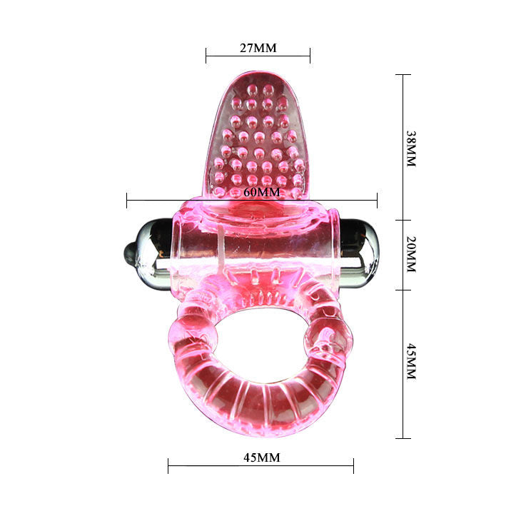 BAILE - SWEET ABS 10 RHYTHMS RING ROSA VIBRATOR PENISRING