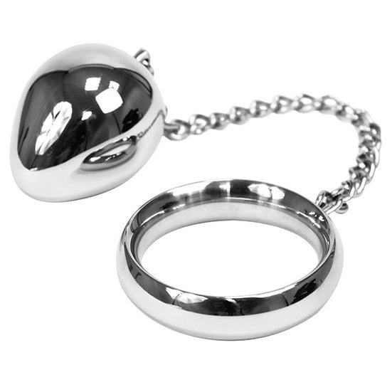 METAL HARD - COCKRING 45MM + KETTE MIT METALLKUGEL