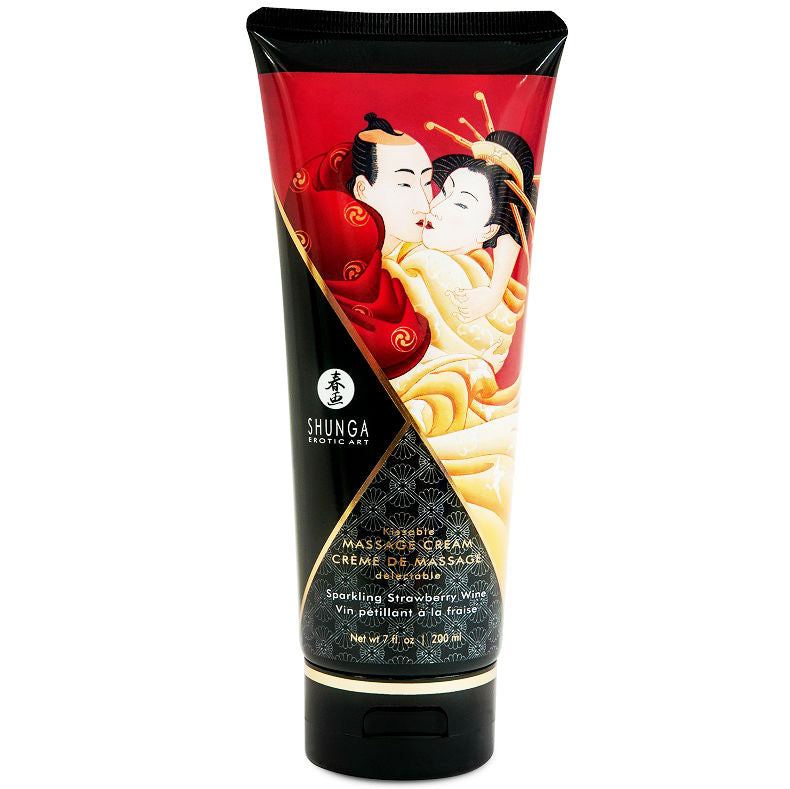 SHUNGA - STRAWBERRY-CAVA MASSAGE CREAM 200 ML