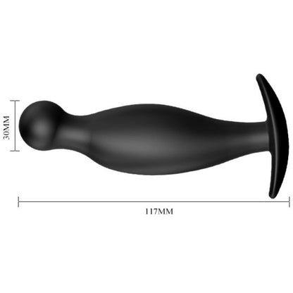 PRETTY LOVE - SILICONE BUTT PLUG 11.7 CM BLACK