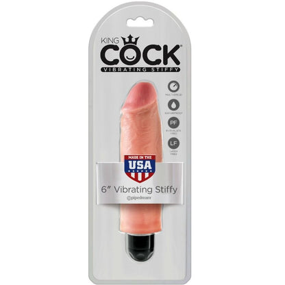 KING COCK - STIFF REALISTIC VIBRATOR 15.24 CM NATURAL