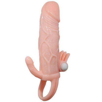 BAILE - BRAVE MAN PENISHEATH WITH CLITORIS AND ANAL STIMULATION FLESH 16.5 CM