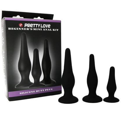 PRETTY LOVE - ANALPLUGS SILIKON INITIATIONS KIT