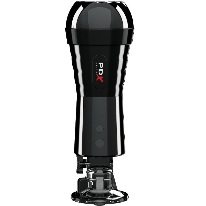 PDX ELITE - VIBRATING STROKER WITH TAP COMPRESSOR