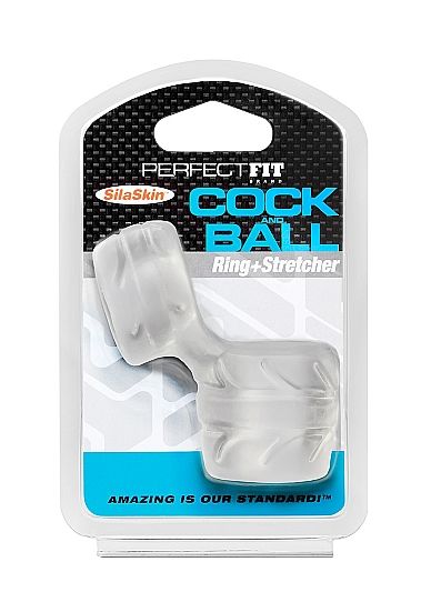 PERFECT FIT BRAND - SILASKIN COCK &amp; BALL TRANSPARENT