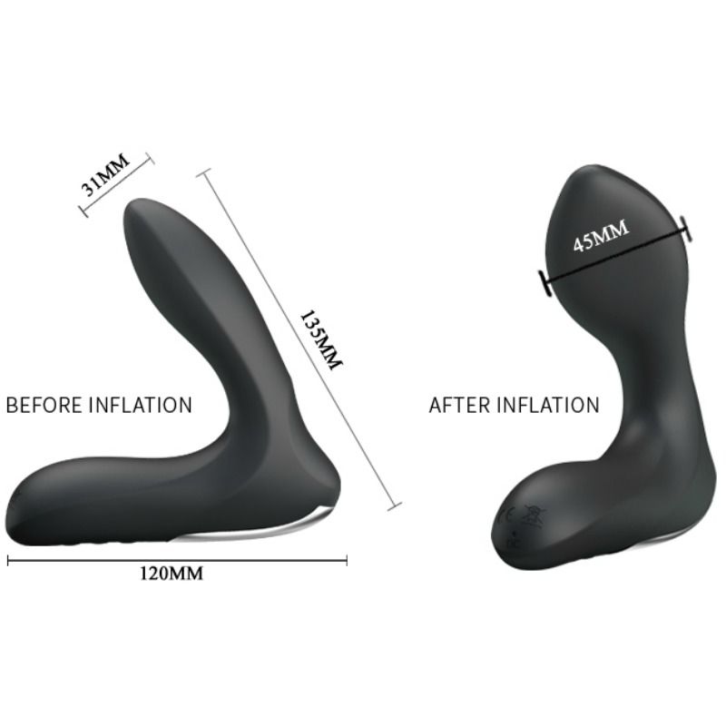 PRETTY LOVE - LEONARD AUFBLASBARES PROSTATIKMASSAGER MIT VIBRATION