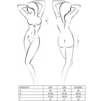 PASSION - WOMAN NADYA SET SIZE S/M