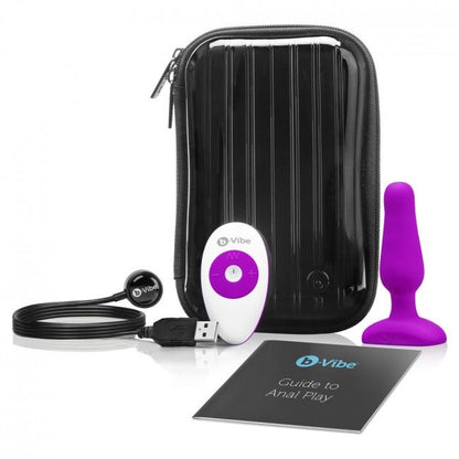 B-VIBE - NOVICE ANAL-STECKER MIT FERNBEDIENUNG FUCHSIA