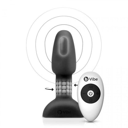 B-VIBE - RIMMING ANALPLUG MIT FERNBEDIENUNG PETITE SCHWARZ