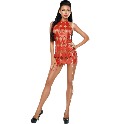 ME-SEDUCE - GWEN DRESS NAKED BACK RED S/M