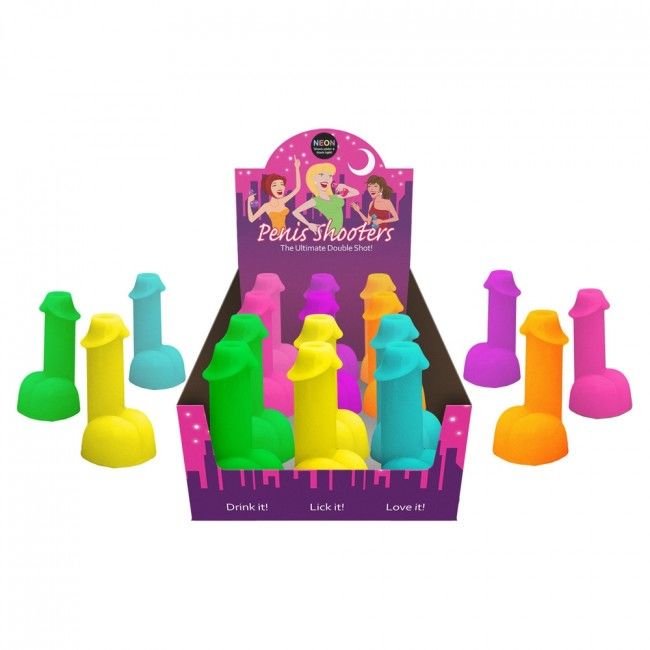 KHEPER GAMES - NEON SHOTS FORM PENIS 1 EINHEIT (ZUFÄLLIGE FARBE)