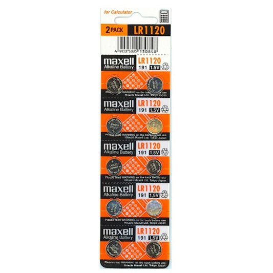 MAXELL - BATTERY LR1120 1.5V 10 UNITS