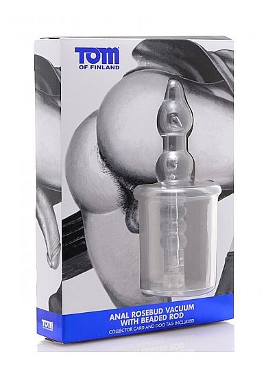 TOM OF FINLAND - ANAL ROSEBUD VAKUUM MIT BEABED TRANSPARENT