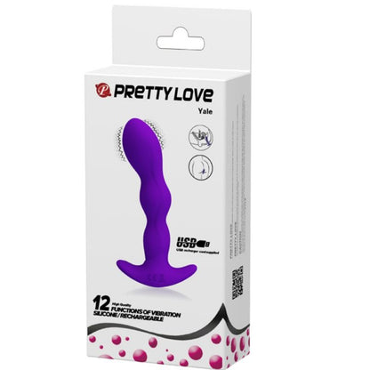 PRETTY LOVE - ANAL MASSAGER 12 PURPLE VIBRATION MODES