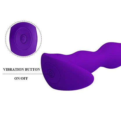 PRETTY LOVE - ANAL MASSAGER 12 PURPLE VIBRATION MODES