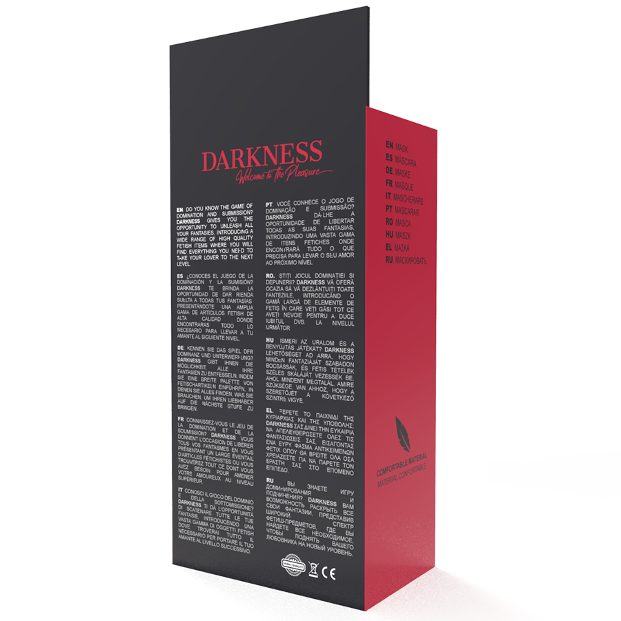 DARKNESS - GERADE ROTE MASKE