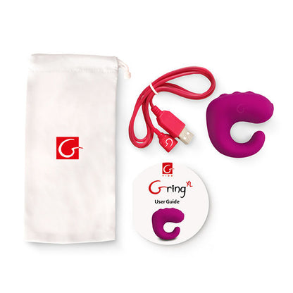 G-VIBE - FUN TOY GRING VIBRATOR RING XL SWEET RASPBERRY