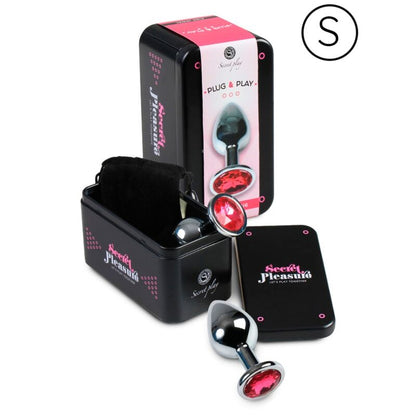 SECRETPLAY - ANALPLUG AUS ALUMINIUM, FUCHSIA, 7 CM