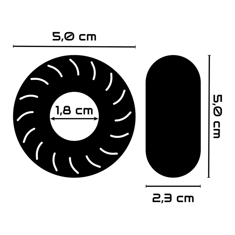 POWERING - SUPER FLEXIBLER UND WIDERSTANDSFÄHIGER PENISRING 5CM PR08 KLAR