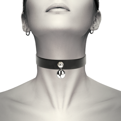 COQUETTE CHIC DESIRE - VEGAN LEATHER NECKLACE FOR WOMEN RATTLE ACCESSORIES
