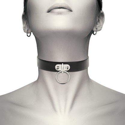 COQUETTE CHIC DESIRE - NECKLACE MADE OF VEGAN LEATHER FETISH ACCESSORY