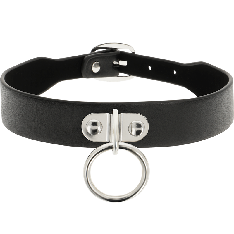 COQUETTE CHIC DESIRE - NECKLACE MADE OF VEGAN LEATHER FETISH ACCESSORY