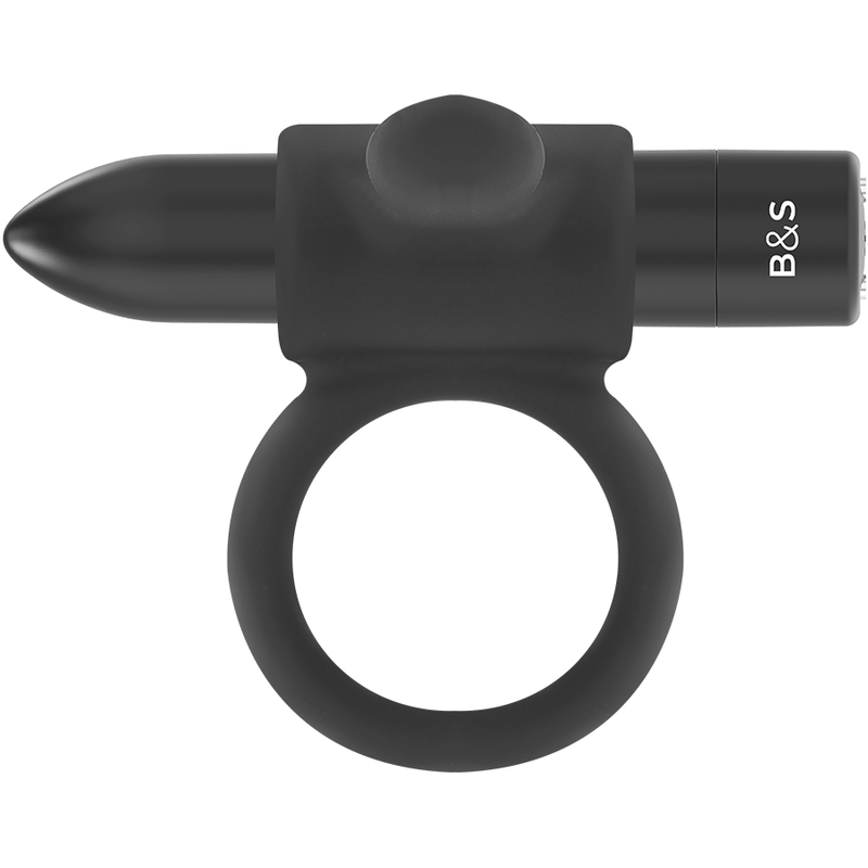 BLACK&amp;SILVER - CAMERON BLACK RECHARGEABLE RING