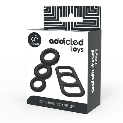 ADDICTED TOYS - COCK RING SET 4 STÜCK