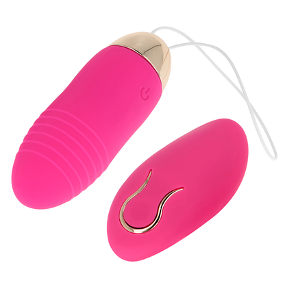 OHMAMA - VIBRATING EGG WITH REMOTE CONTROL 10 SPEEDS PINK