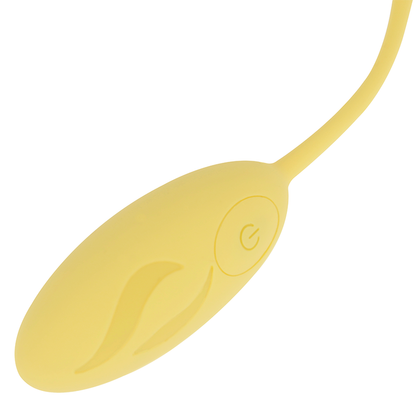 OHMAMA - TEXTURED VIBRATION EGG 10 MODES YELLOW