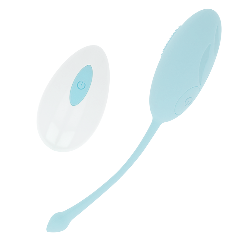 OHMAMA - TEXTURED VIBRATION EGG 10 MODES BLUE