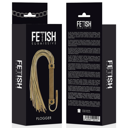 FETISH SUBMISSIVE ORIGEN - PEITSCHE AUS VEGANEM LEDER