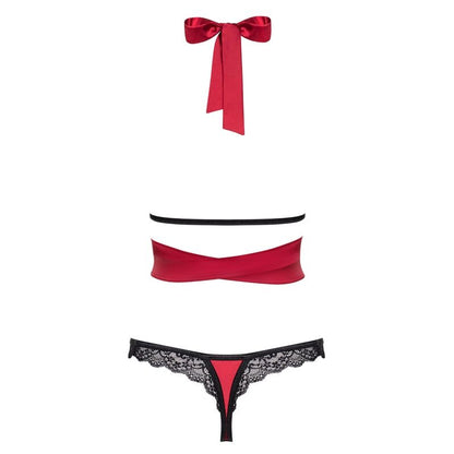 OBSESSIVE - SENSUELIA SET TWO PIECE RED XXL