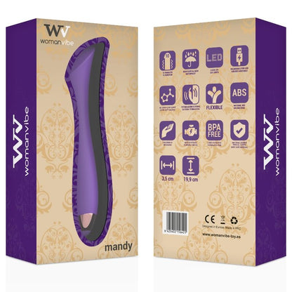 WOMANVIBE - MANDY "K" DOT SILICONE RECHARGEABLE VIBRATOR