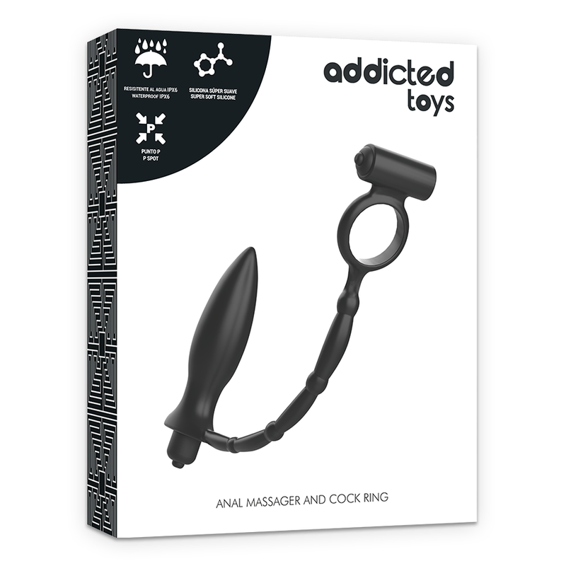 ADDICTED TOYS - ANAL PLUG WITH VIBRATION RING